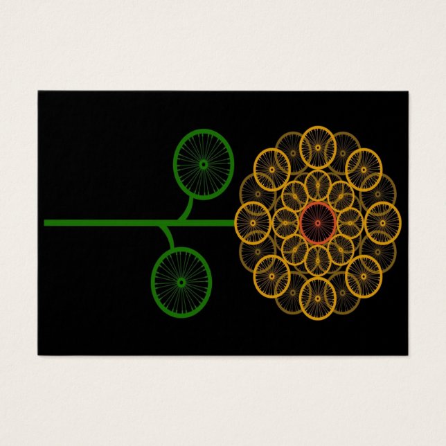 Bella bicicleta de girasol - Gracioso regalo de cu (Frente)