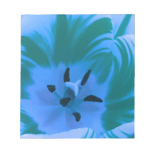 Bella Bloc de notas de tulipanes azules