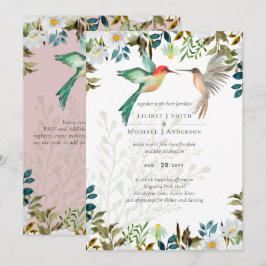 Bella BODAS de Pareja de COLIBRÍES