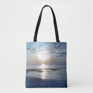 Bella bolsa de playa de Tote de fotos Ocean Sunset