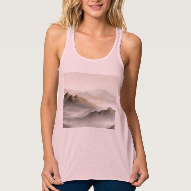 Bella+Canvas Flowy Racerback Tank Top (Anverso)