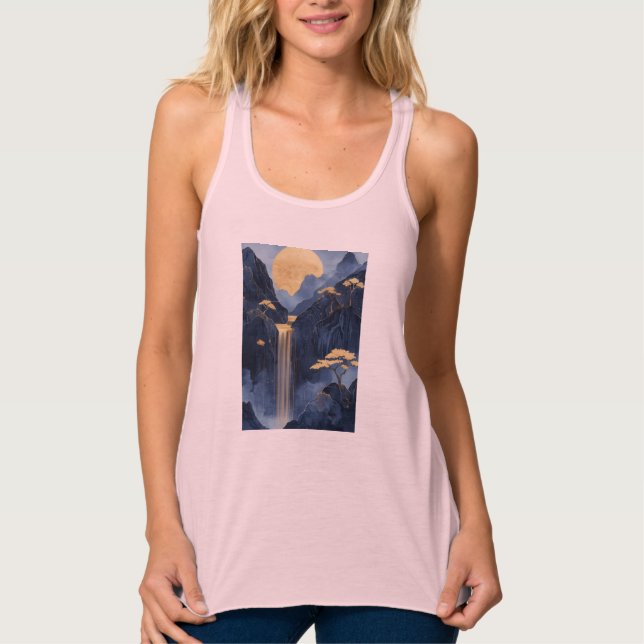 Bella+Canvas Flowy Racerback Tank Top (Anverso)