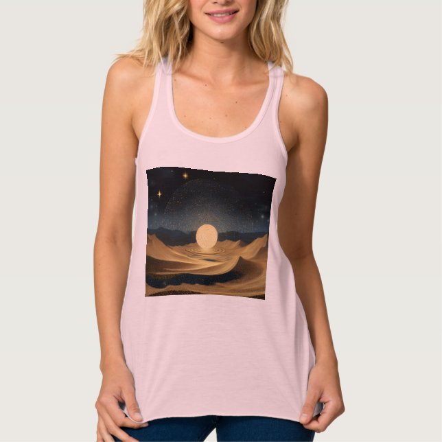 Bella+Canvas Flowy Racerback Tank Top (Anverso)