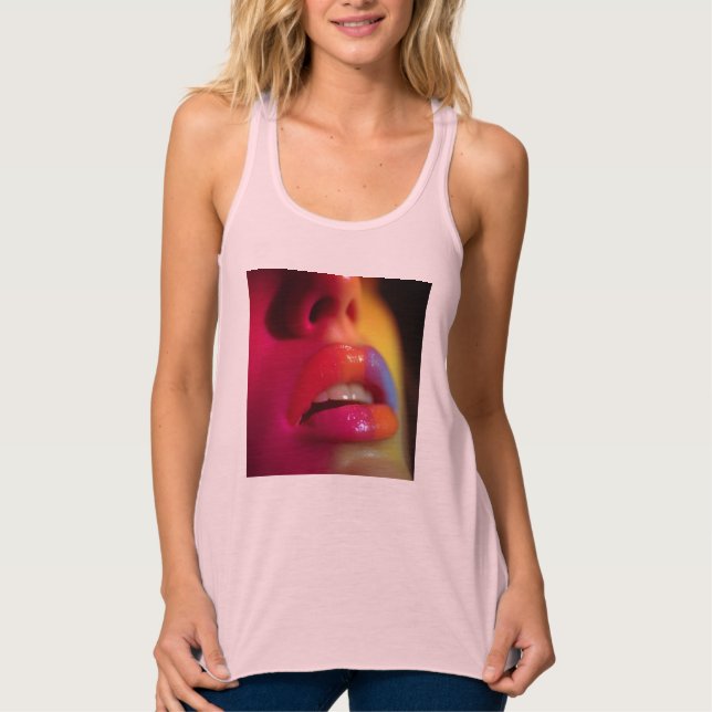 Bella+Canvas Flowy Racerback Tank Top (Anverso)