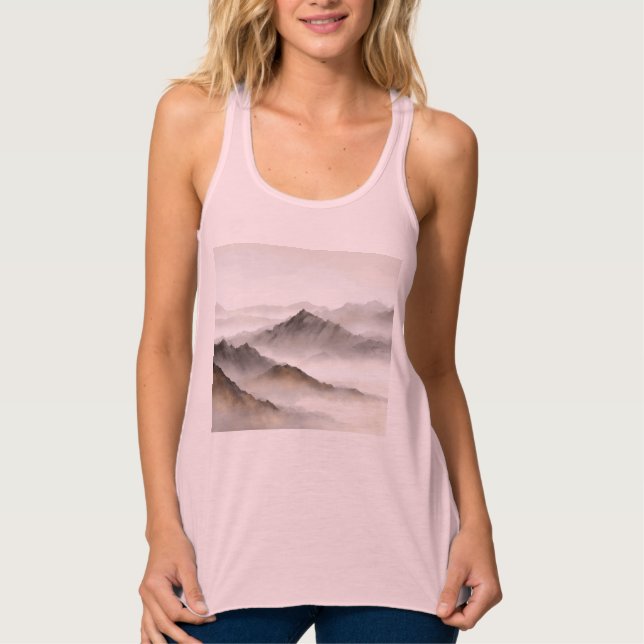 Bella+Canvas Flowy Racerback Tank Top (Anverso)