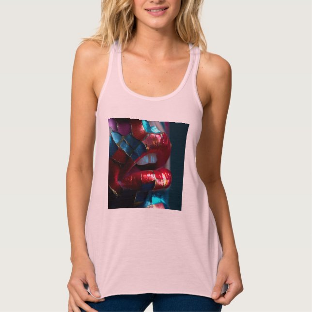  Bella+Canvas Flowy Racerback Tank Top (Anverso)