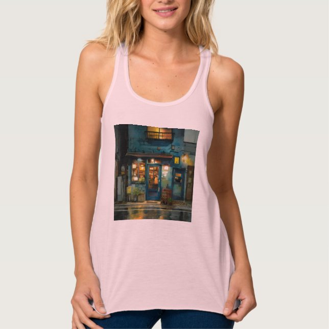 Bella+Canvas Flowy Racerback Tank Top (Anverso)