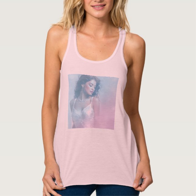 Bella+Canvas Flowy Racerback Tank Top (Anverso)
