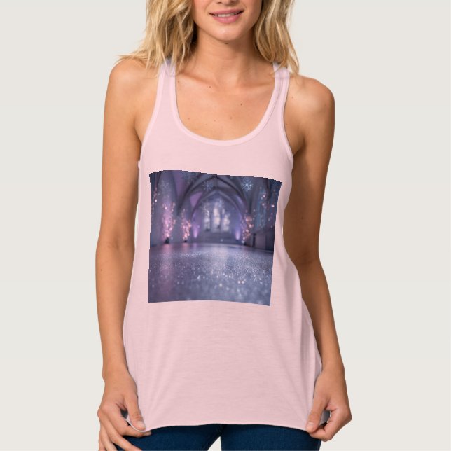 Bella+Canvas Flowy Racerback Tank Top (Anverso)