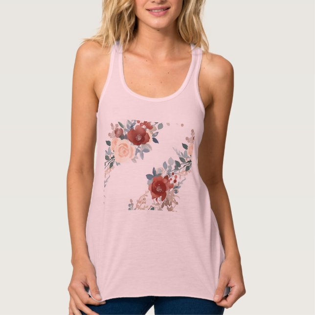 Bella+Canvas Flowy Racerback Tank Top (Anverso)