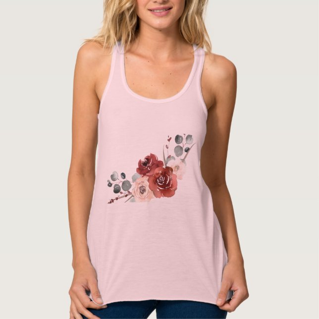 Bella+Canvas Flowy Racerback Tank Top (Anverso)
