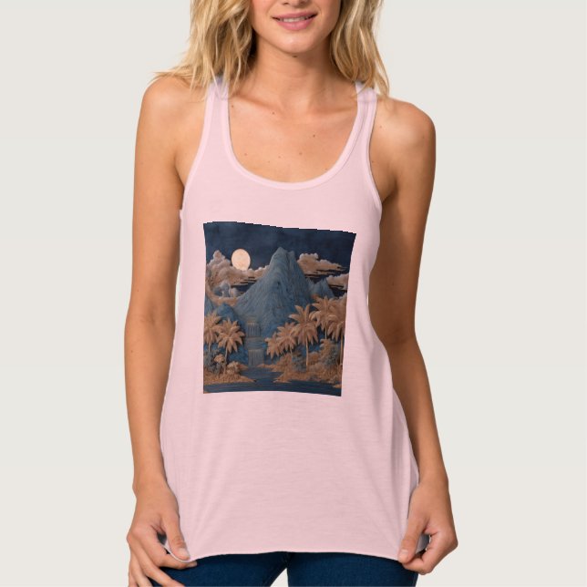 Bella+Canvas Flowy Racerback Tank Top (Anverso)