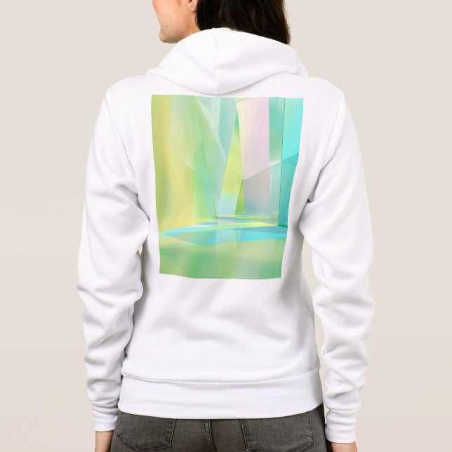 Bella+Canvas Sudadera con Capucha de Cierre Comple (Reverso)