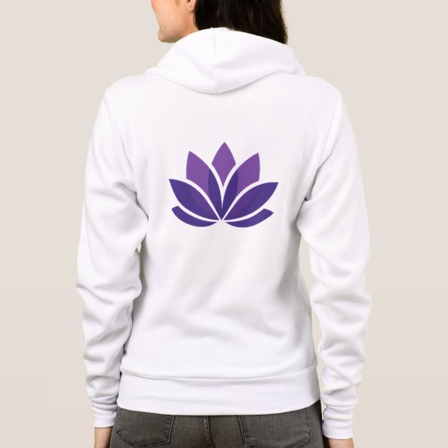 Bella+Canvas Sudadera con Capucha y Cierre (Reverso)