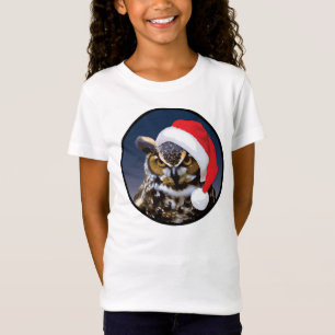 Bella, Chica de búho, navidad, probó la camiseta d