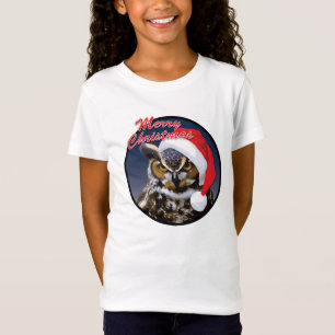 Bella, Chica de búho, navidad, probó la camiseta d