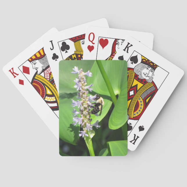 Bella cubierta de abejas para jugar cartas (Reverso)