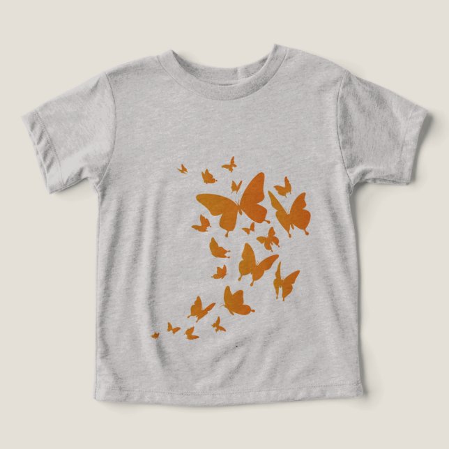 Bella de mariposas + triple mezcla de lienzo (Diseño delantero )