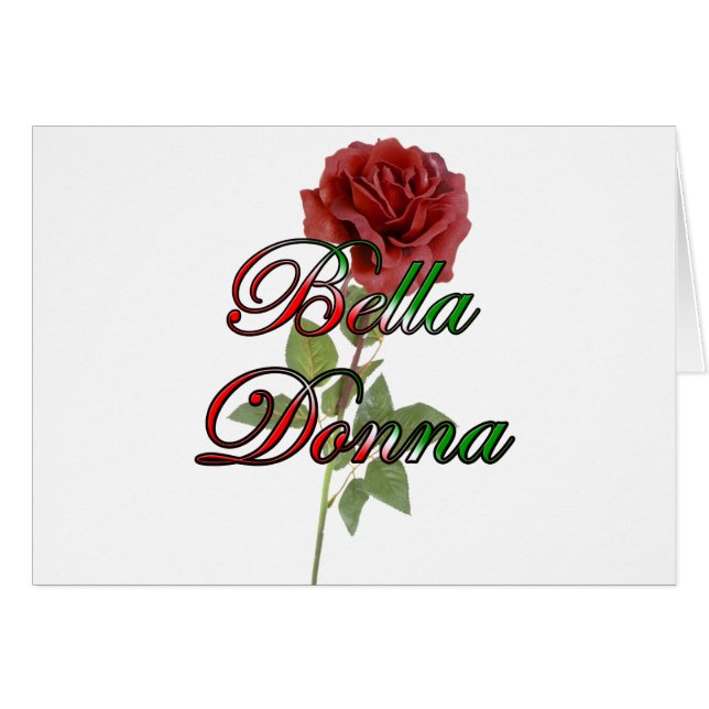 Bella Donna (señora hermosa) (Anverso (Horizontal))