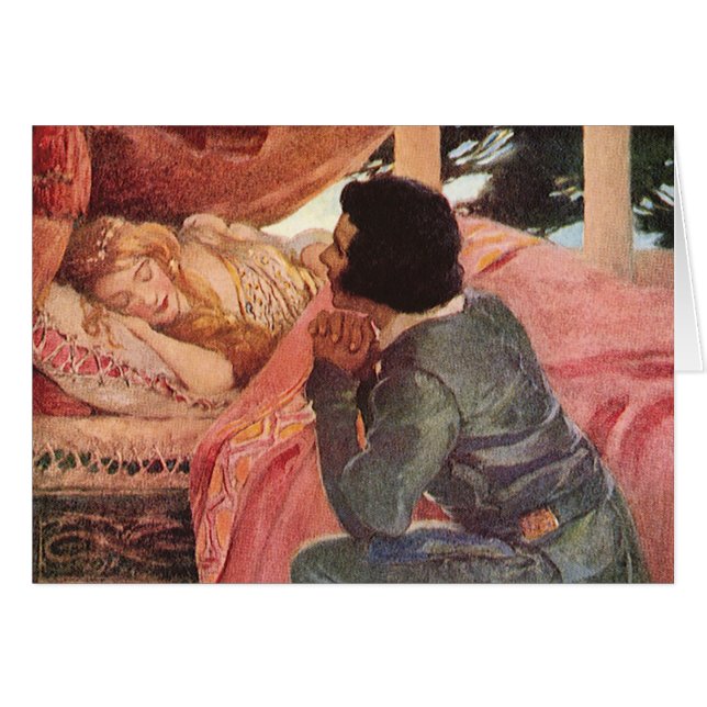 Bella Durmiente Vintage por Jessie Willcox Smith (Anverso (Horizontal))