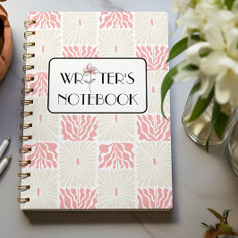 Bella libreta de notas de escritor