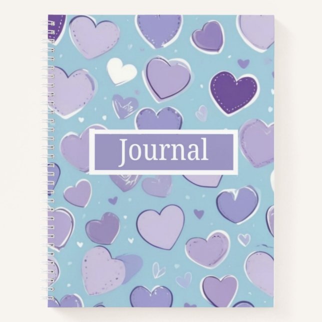 Bella libreta de notas de Heart Journal (Anverso)