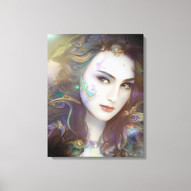 Bella mujer IA Generada Arte (Anverso)