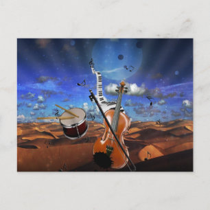 Bella música nota violín salpicar tambores de pian