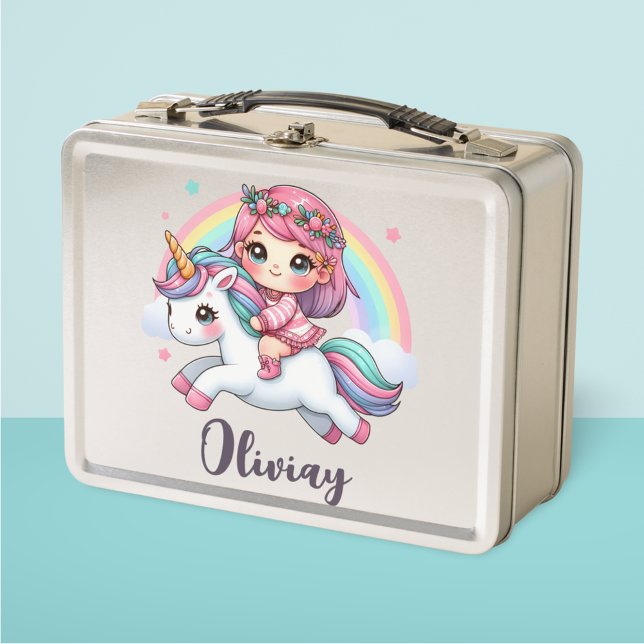Bella niña en unicornio (Subido por el creador)