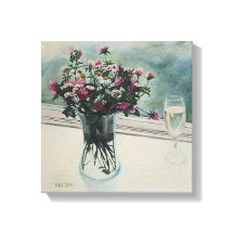 Bella obra de arte floral en lienzo por Pola.B.Ale