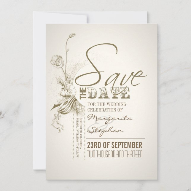 bella tipografía, excepto las tarjetas de fecha (Anverso)