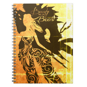 Bella y la bestia, cuaderno en espiral