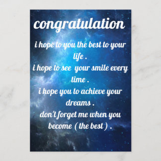 bella y mejor invitación felicitación