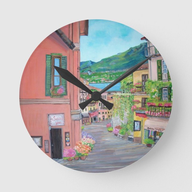 Bellagio, reloj de pared de Italia (Anverso)