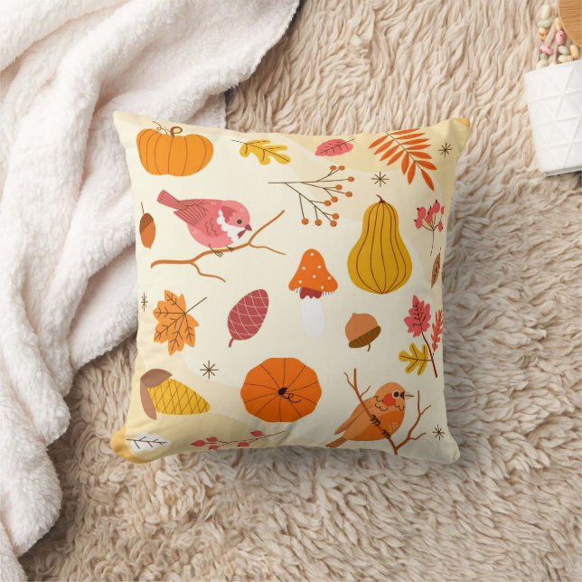 Bellas almohadas de tiro amarillas y blancas (Manta)