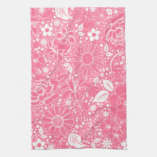 Bellas Botánicas Lt Toallas De Cocina Rosa