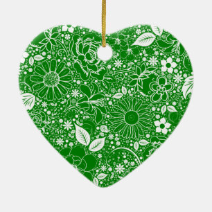 Bellas Botánicas ORNAMENTO DEL CORAZÓN Verde