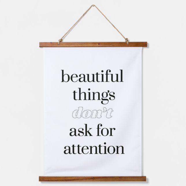 Bellas Cosas Hermosas Madera Topada Tapiz de Muros (Anverso)