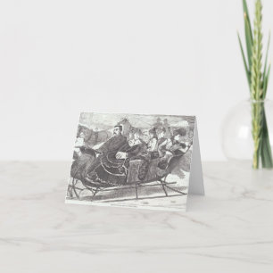 BELLAS DE LÁMINA Vintage de la tarjeta de Navidad 