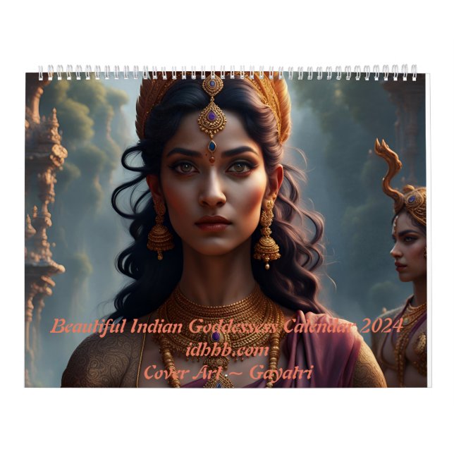 Bellas diosas indias calendario 2024 (Tapa)