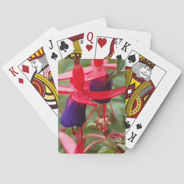 Bellas Flores Foto Cartas Clásicas de Jugar (Reverso)