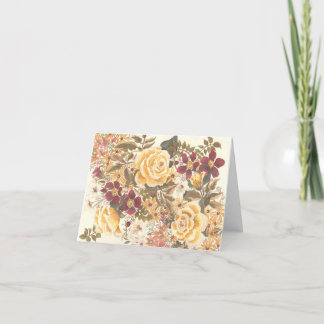 bellas tarjetas de notas florales de otoño