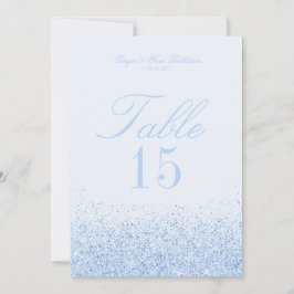 Bellas tarjetas de número de mesa de Boda de Purpu