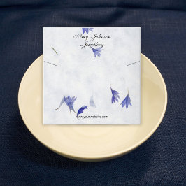 Bellas tarjetas de visualización de collares flora