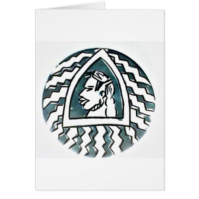 Belleza africana Bongo arte tribal retrato masái (Frente)