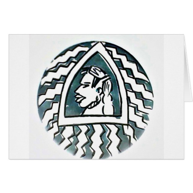 Belleza africana Bongo arte tribal retrato masái (Anverso (Horizontal))