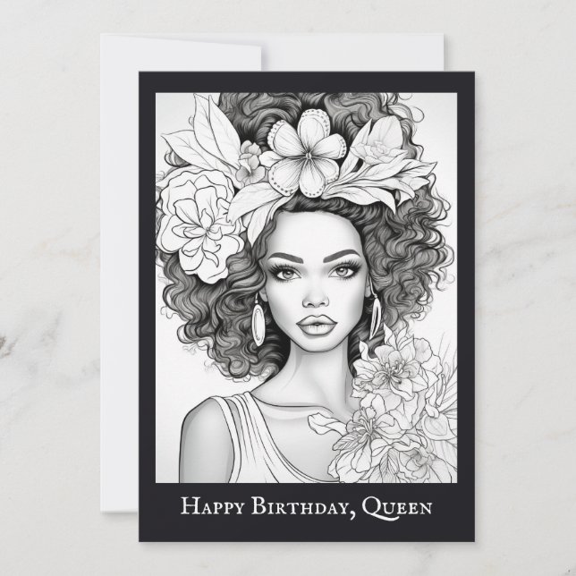 Belleza afroamericana | Coloca tu propia postal (Anverso)