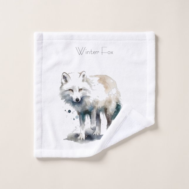 Belleza ártica: personalizado de Winter Fox (Toallita)
