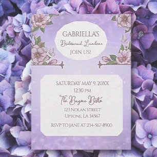 ¡Belleza BOHO! Invitación plana para almuerzo de d