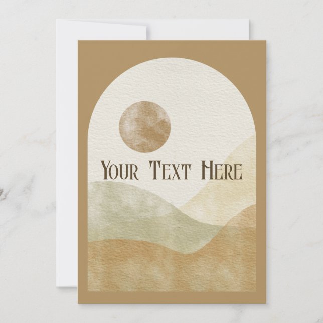 Belleza celta | Invitación a la boda (Anverso)